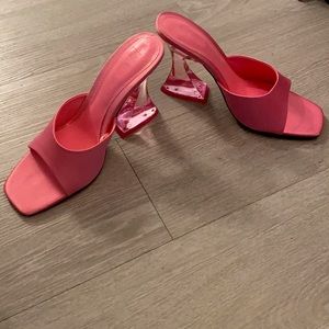 Mules. Pink Fab Shoes!!! Great for the beach or brunch date